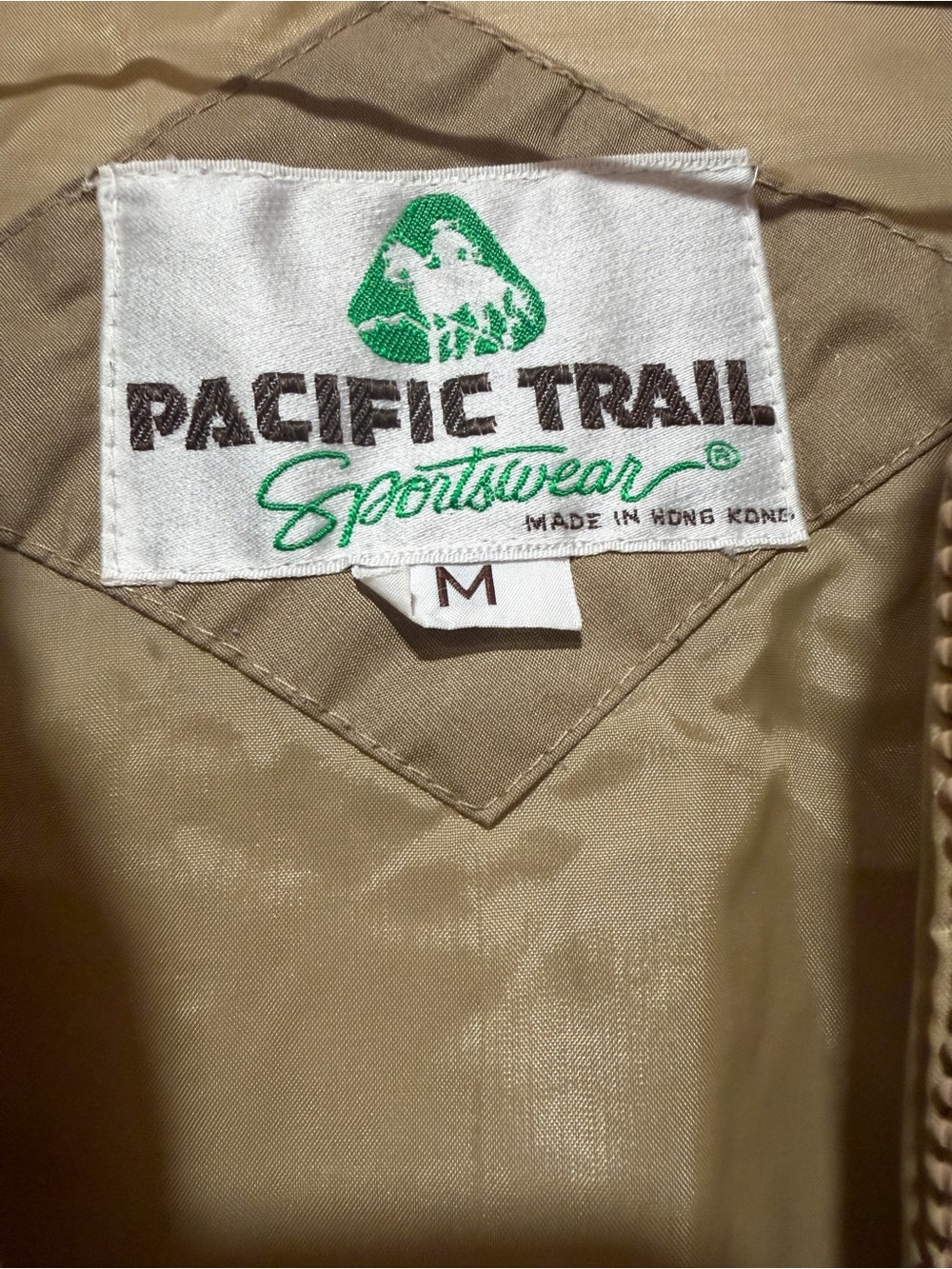 Vintage Pacific Trail Convertible Puffer Jacket Zip Off Sleeves Women’s M Tan - Picture 8 of 13
